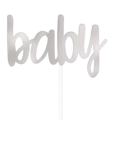 Baby Cake Topper - Silver - Click Image to Close